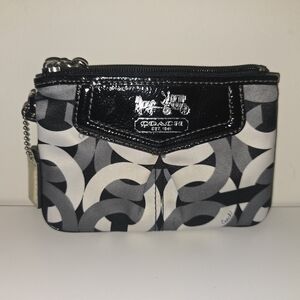 Coach Monochrome Signature Wristlet